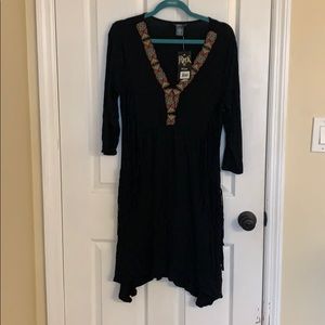 Wrangler fringe dress-black with fringe